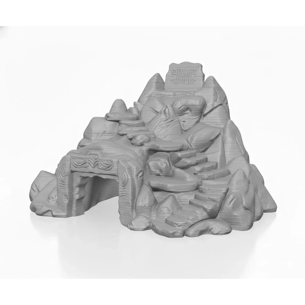 Skyrim Throat of the World Reptile Hide and Climb - 3D Printed Mountain Decor‎